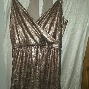 Rose gold Sequin romper